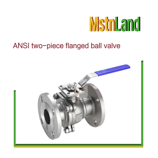 ANSI 2피스 플랜지 플로팅 볼 밸브 DN 15-DN 200